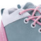 Pantofi din piele - Handmade - Emel verde cu roz F6
