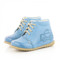 Pantofi din piele - Handmade - Emel bleu F3