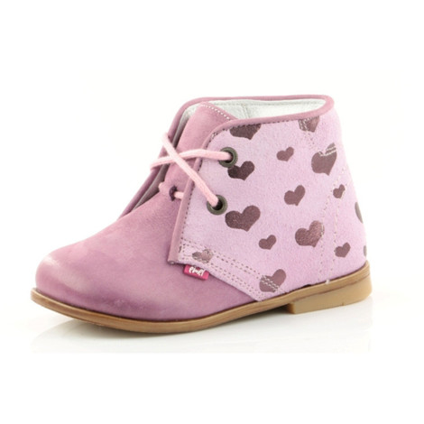 Pantofi Ortopedici din Piele Emel - Handmade roz F1