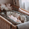 Imagine Baby Nest Velvet - French Rose Jardin - Papaya